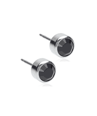 Silver Titanium Bezel 6 mm Black