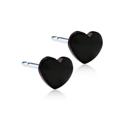 Black titanium heart 5 mm