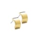 Golden titanium pendant plain grand curved 10 mm