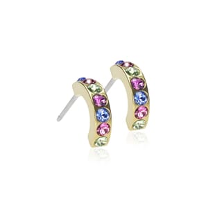 Golden Titanium Pendant Brilliance Curved Fantasy 10 mm