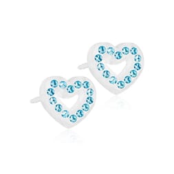 Medical Plastic Brilliance Heart Hollow 10 mm aquamarine