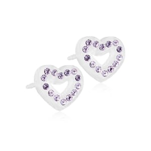 Medical plastic brilliance heart hollow 10 mm violet