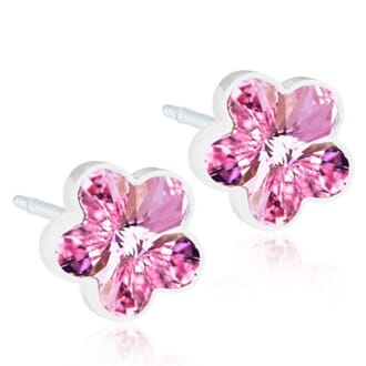 Mediacl Plastic Flower 6 mm Light Rose