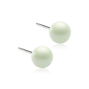 Natural Titanium Pearl 6 mm Pastel Green