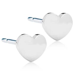 Silver Titanium Heart 5mm